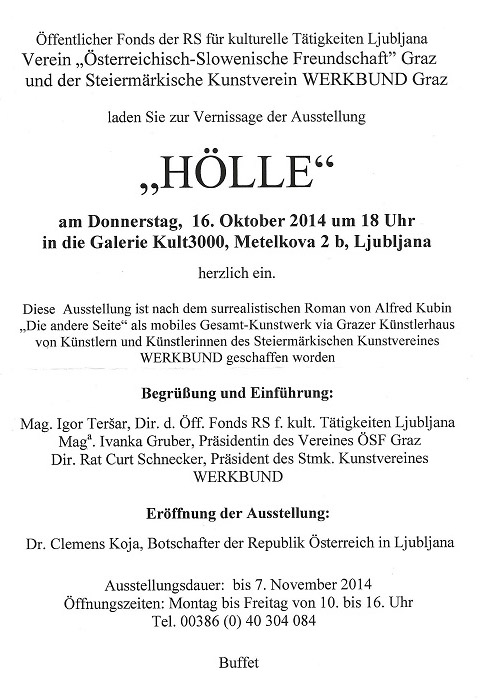 Steiermärkischer Kunstverein Werkbund – HÖLLE (Ljubljana)
