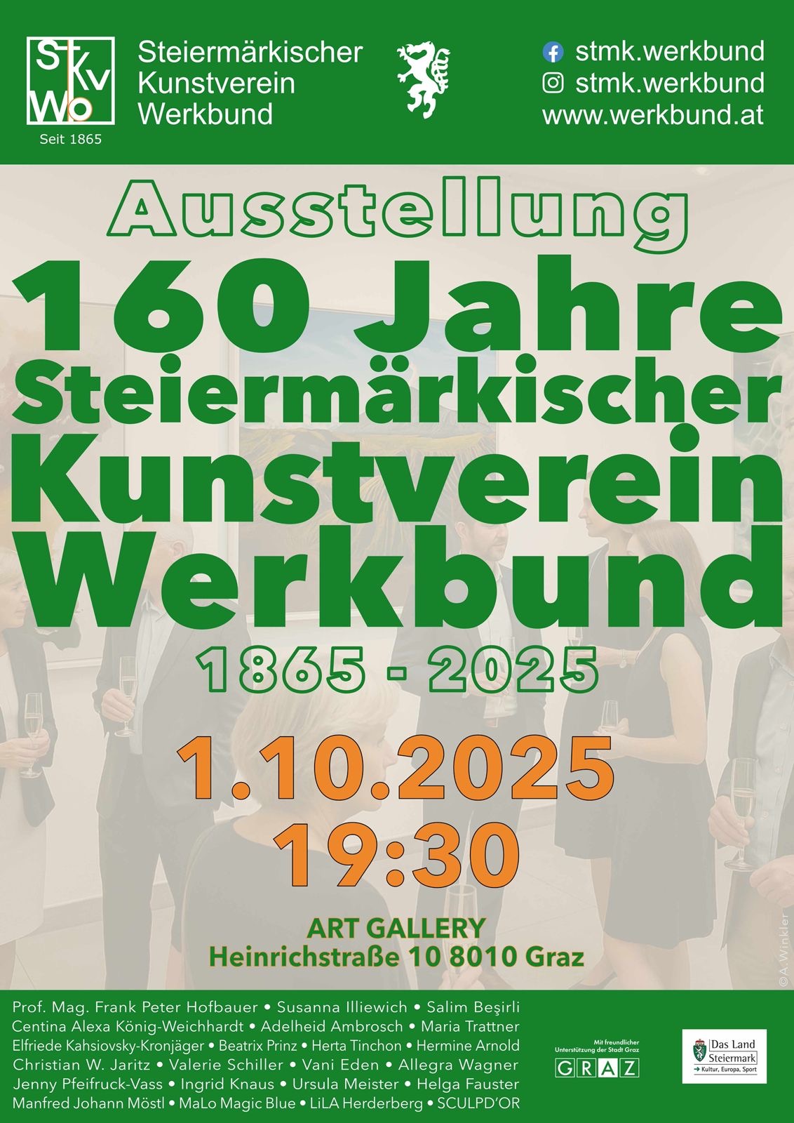 AUSSTELLUNG 160 JAHRE STEIERMÄRKISCHER KUNSTVEREIN WERKBUND – Werkbund Steiermark