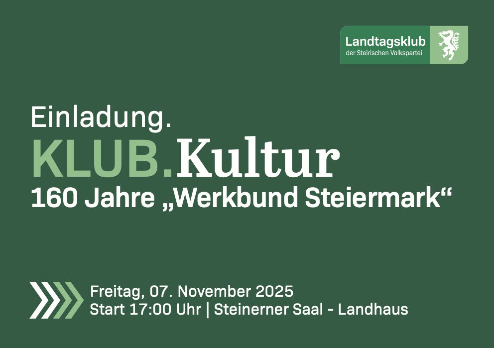 KLUB.KULTUR 160 JAHRE „WERKBUND STEIERMARK“ – Werkbund Steiermark