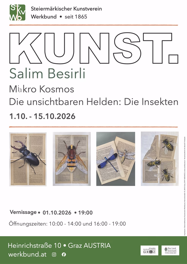 Makro Kosmos. Die unsichtbaren Helden: Die Insekten – Veranstaltung – Steiermärkischer Kunstverein Werkbund