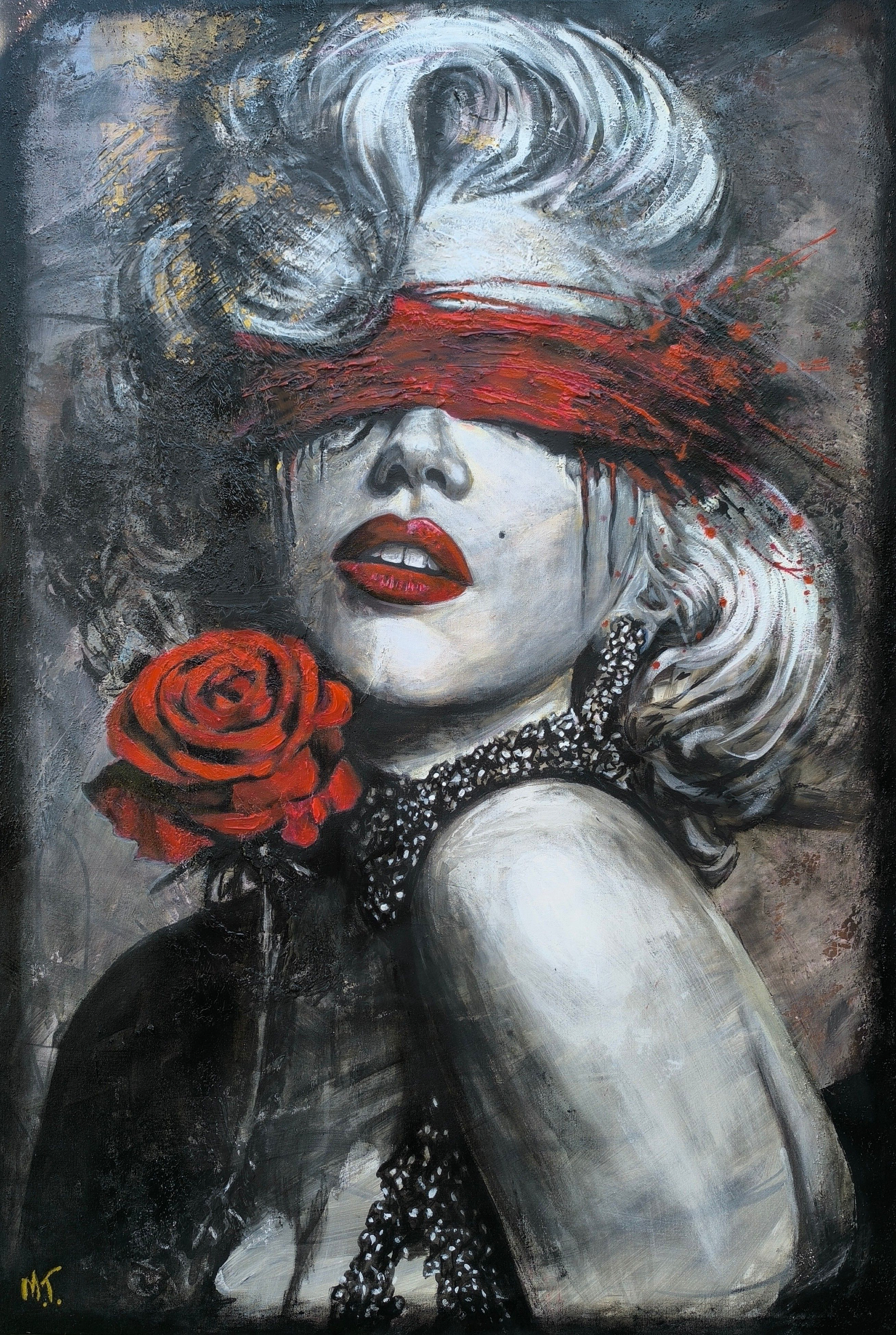 Maria Trattner – Marylin Monroe mit Rotband – Steiermärkischer Kunstverein Werkbund